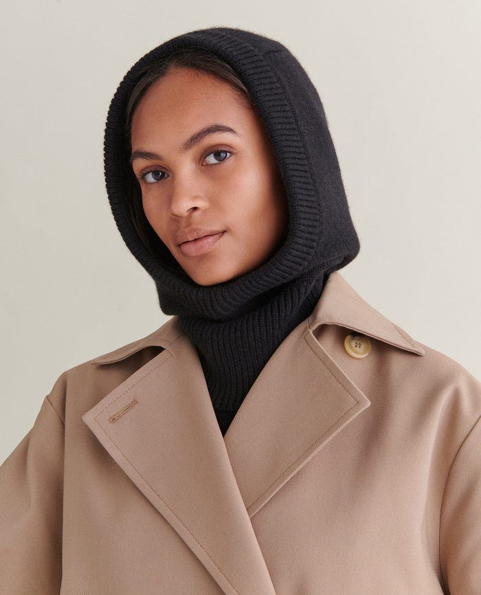 Cashmere Wool Knitted Hood