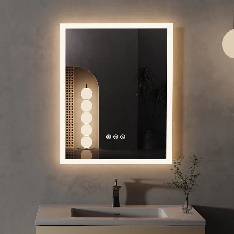Front Lighted Bathroom Mirror