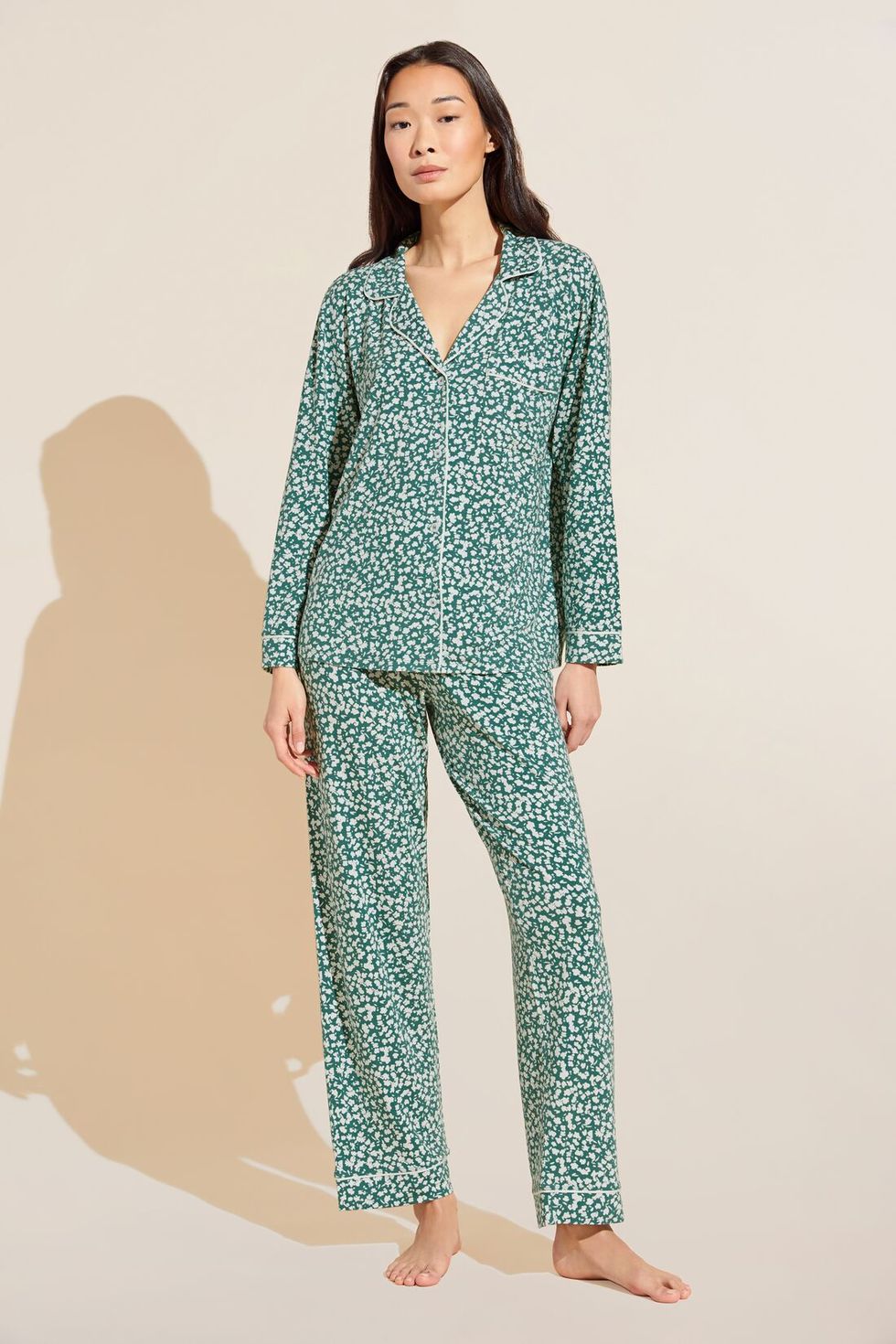 Womens Skims green Soft Lounge Pyjama Set