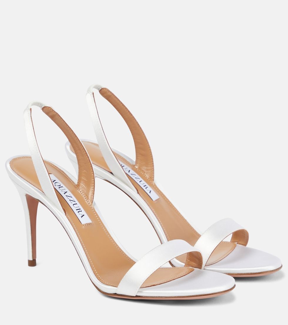 So Nude 85 satin sandals