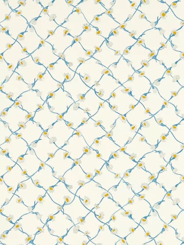 Harlequin x Sophie Robinson Daisy Trellis Wallpaper