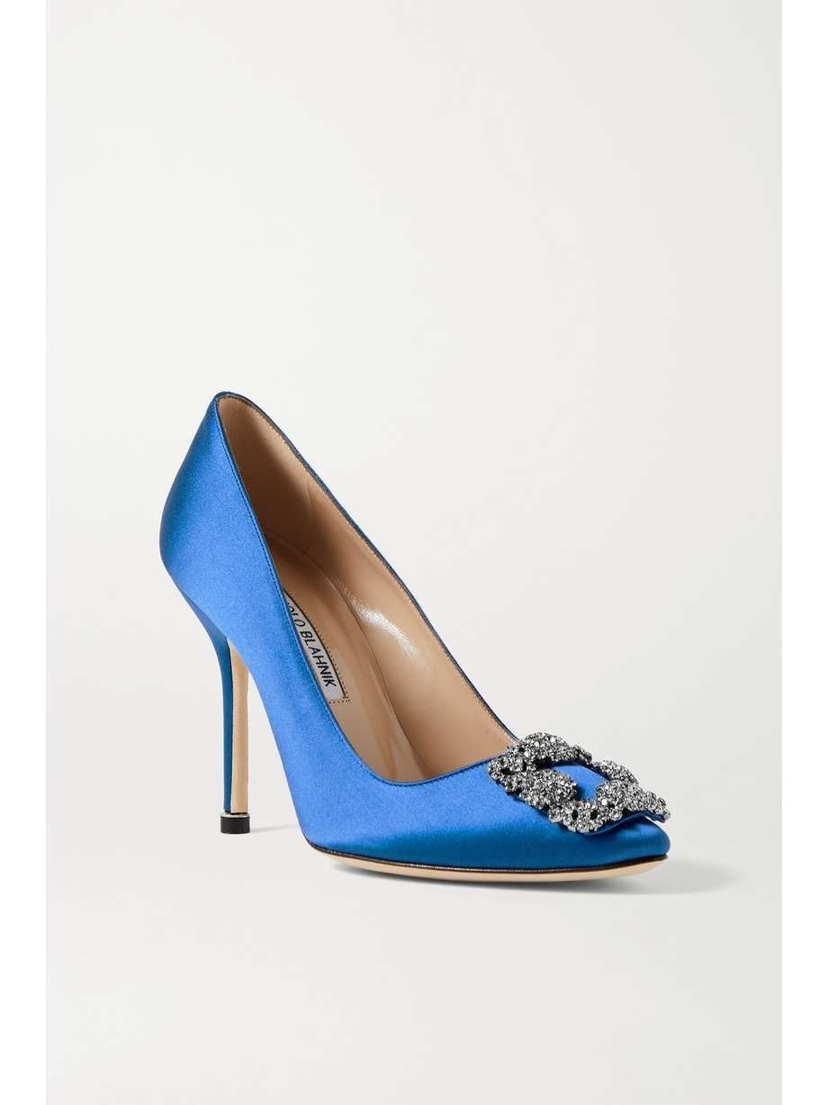 Blue satin hot sale shoes uk