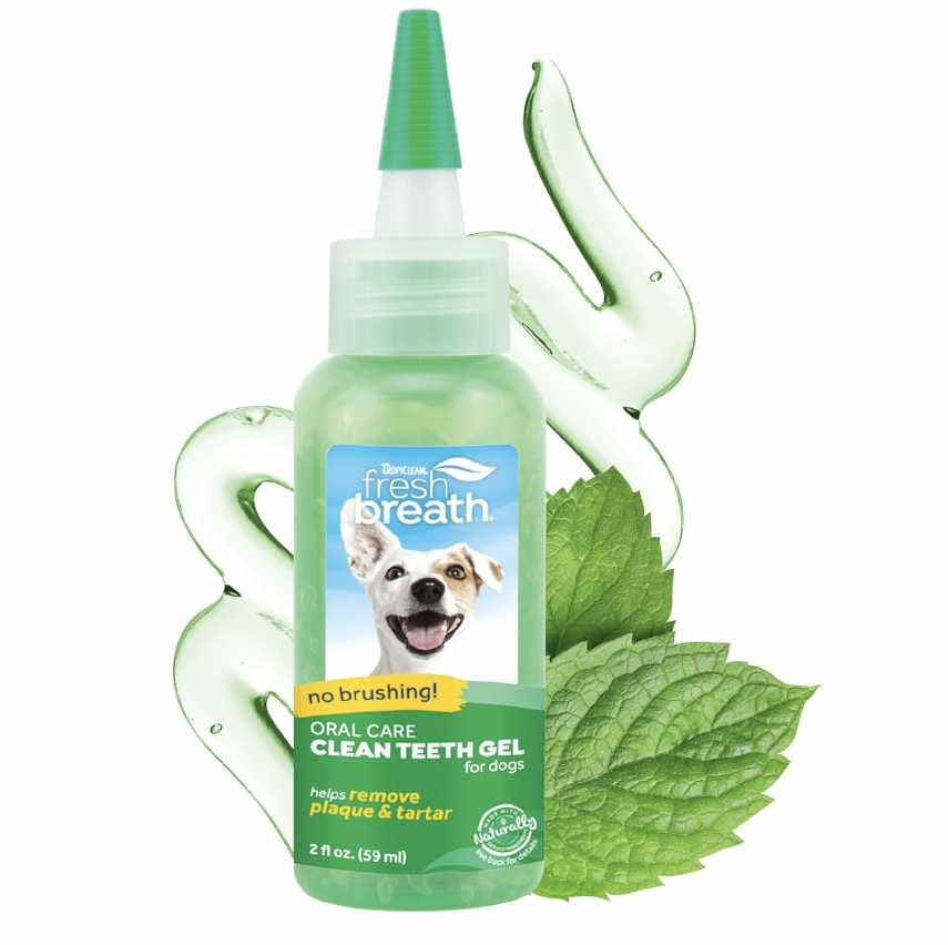 TropiClean Fresh Breath Dog Teeth Cleaning Gel 