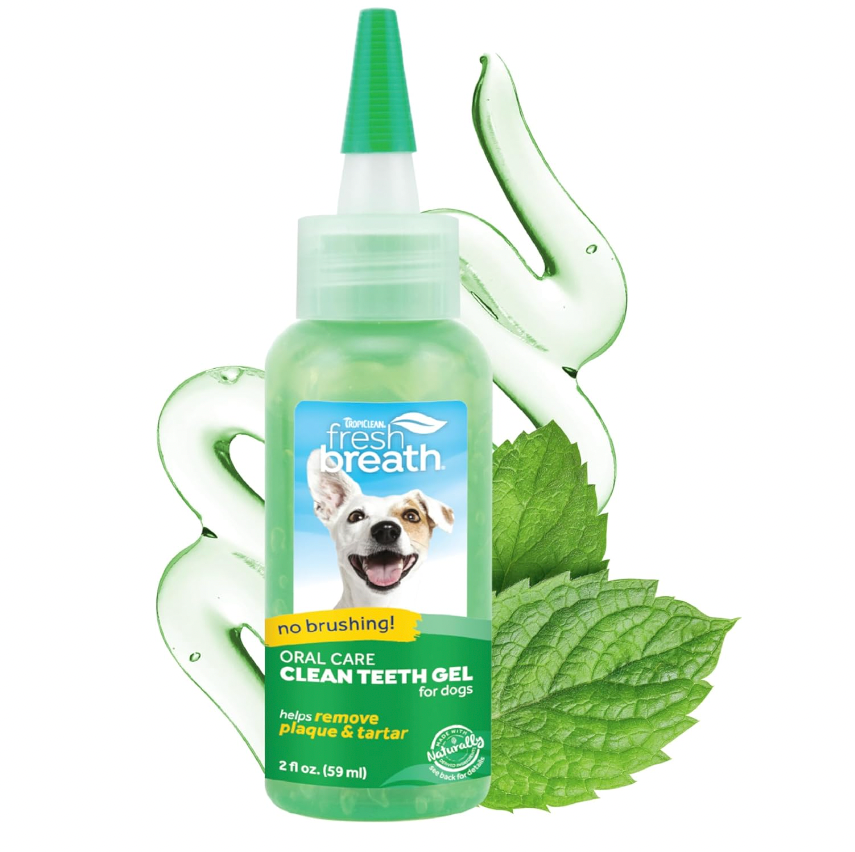 TropiClean Fresh Breath Dog Teeth Cleaning Gel 