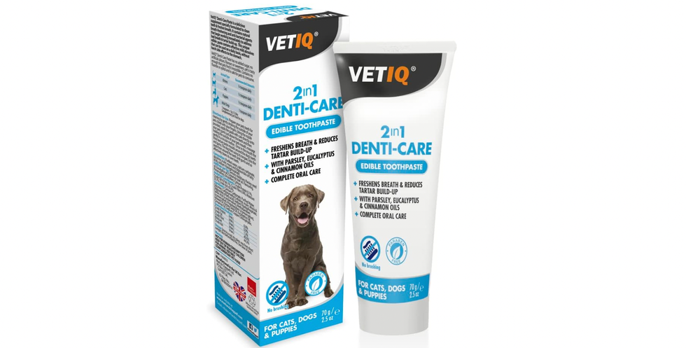 ยาสีฟันสำหรับสุนัข VetIQ 2in1 Denti-Care ยาสีฟันสำหรับสุนัข VetIQ 2in1 Denti-Care