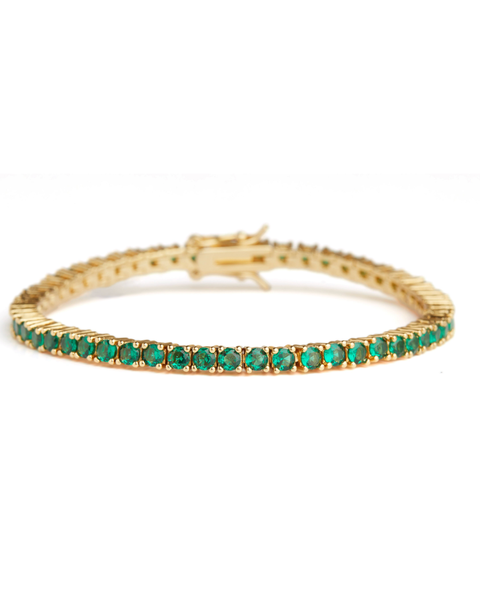 Serena gold-plated cubic zirconia bracelet