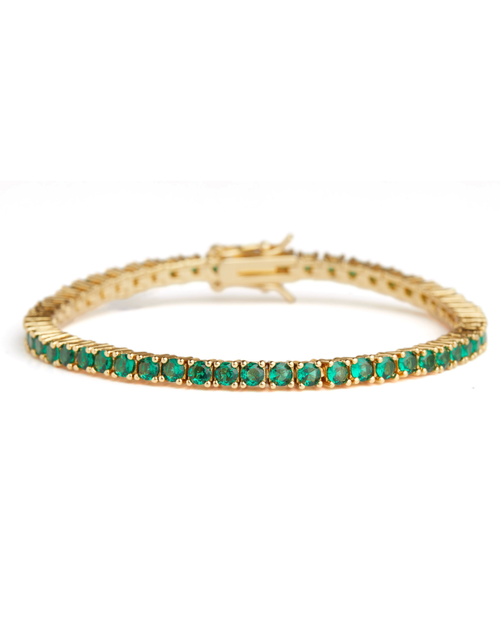 Serena gold-plated cubic zirconia bracelet