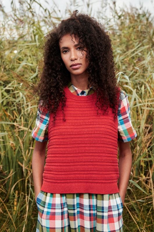 Knitted vest store tops