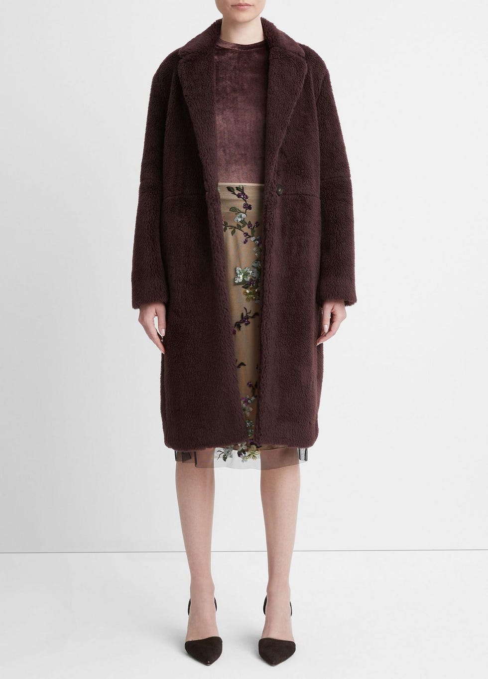 Faux-Shearling Coat