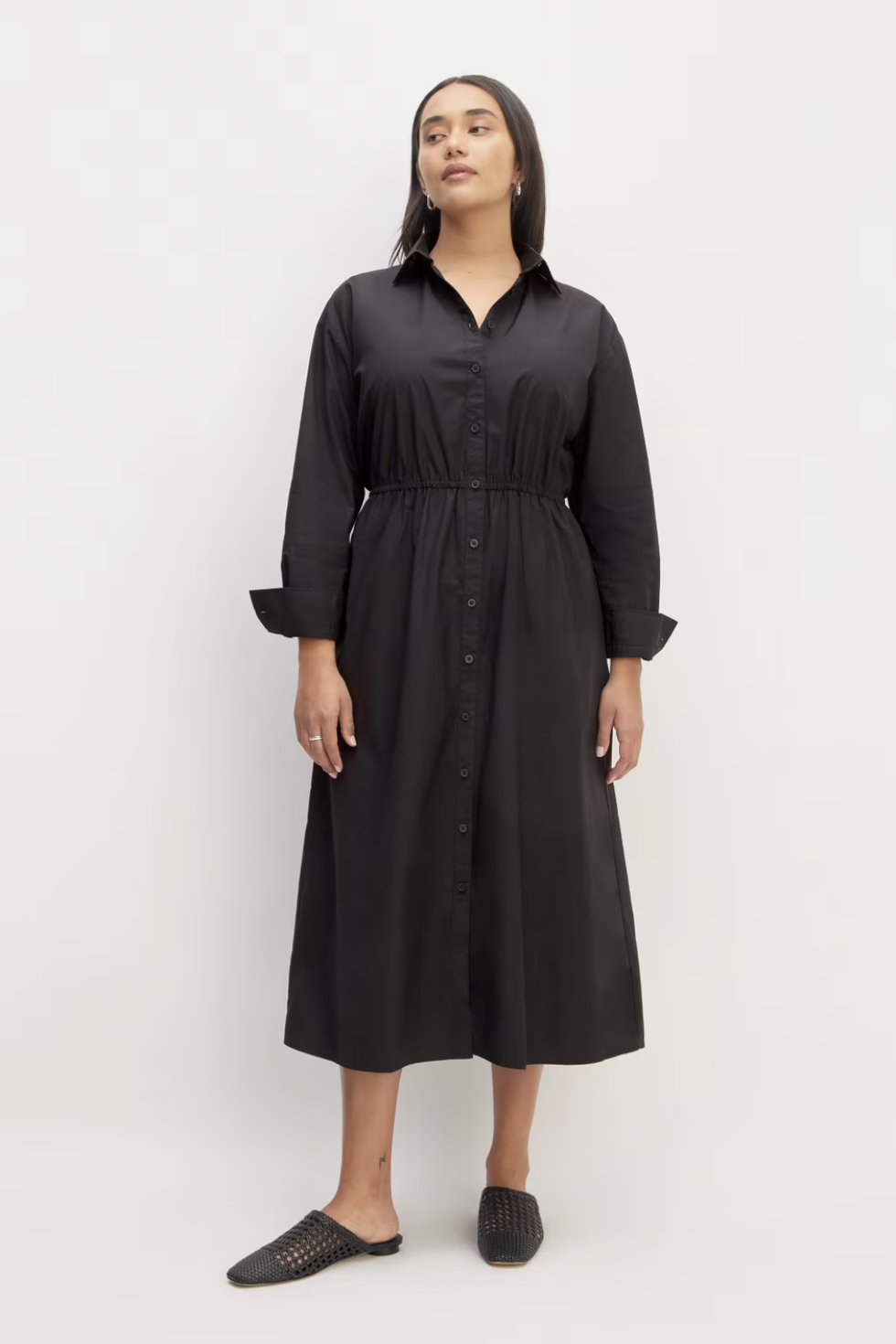 The Supima® Cotton Midi Shirt Dress