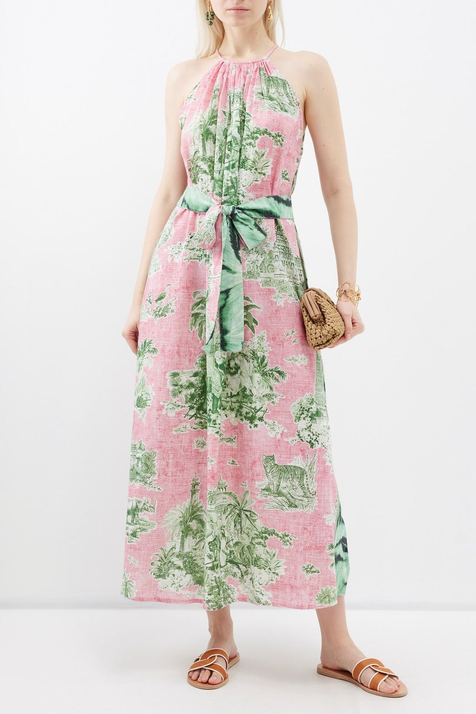 Samaira Floral Cotton Maxi Dress