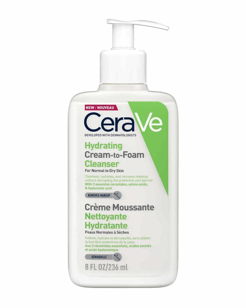 CeraVe Foaming Facial Cleanser Makeup Remover and Daily Face Wash