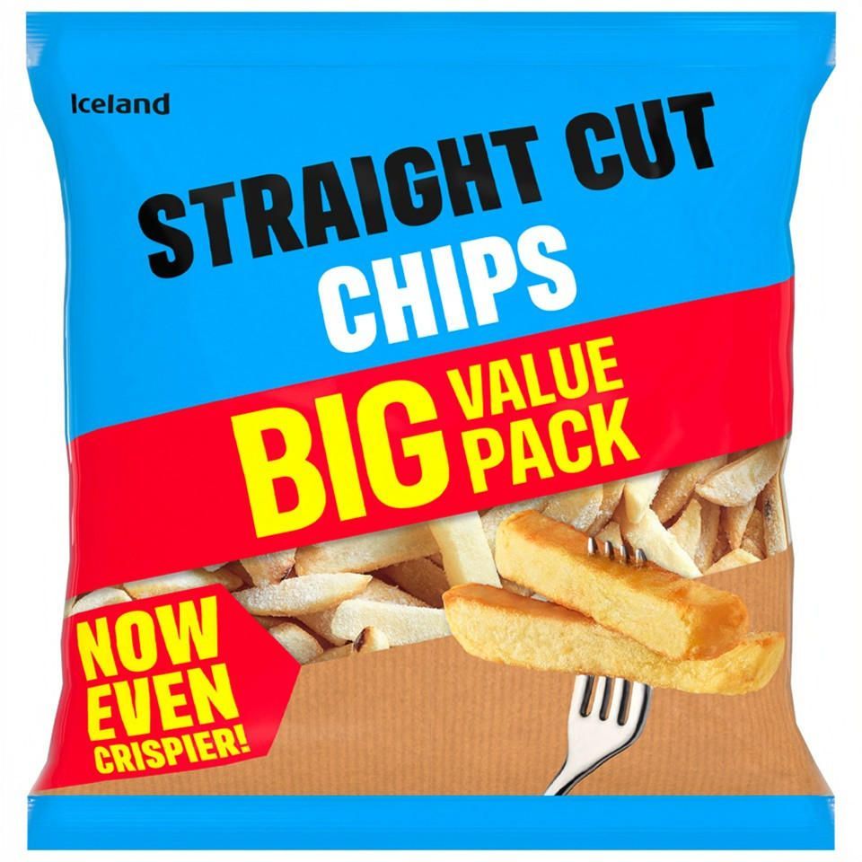 Iceland Straight Cut Chips 1.25kg