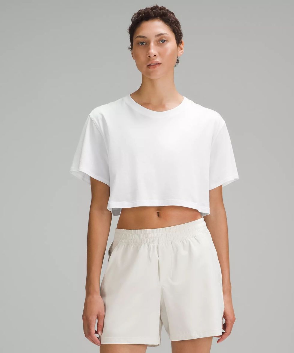 Does anyone have this CRZ Yoga Lululemon All Yours Cropped T-shirt