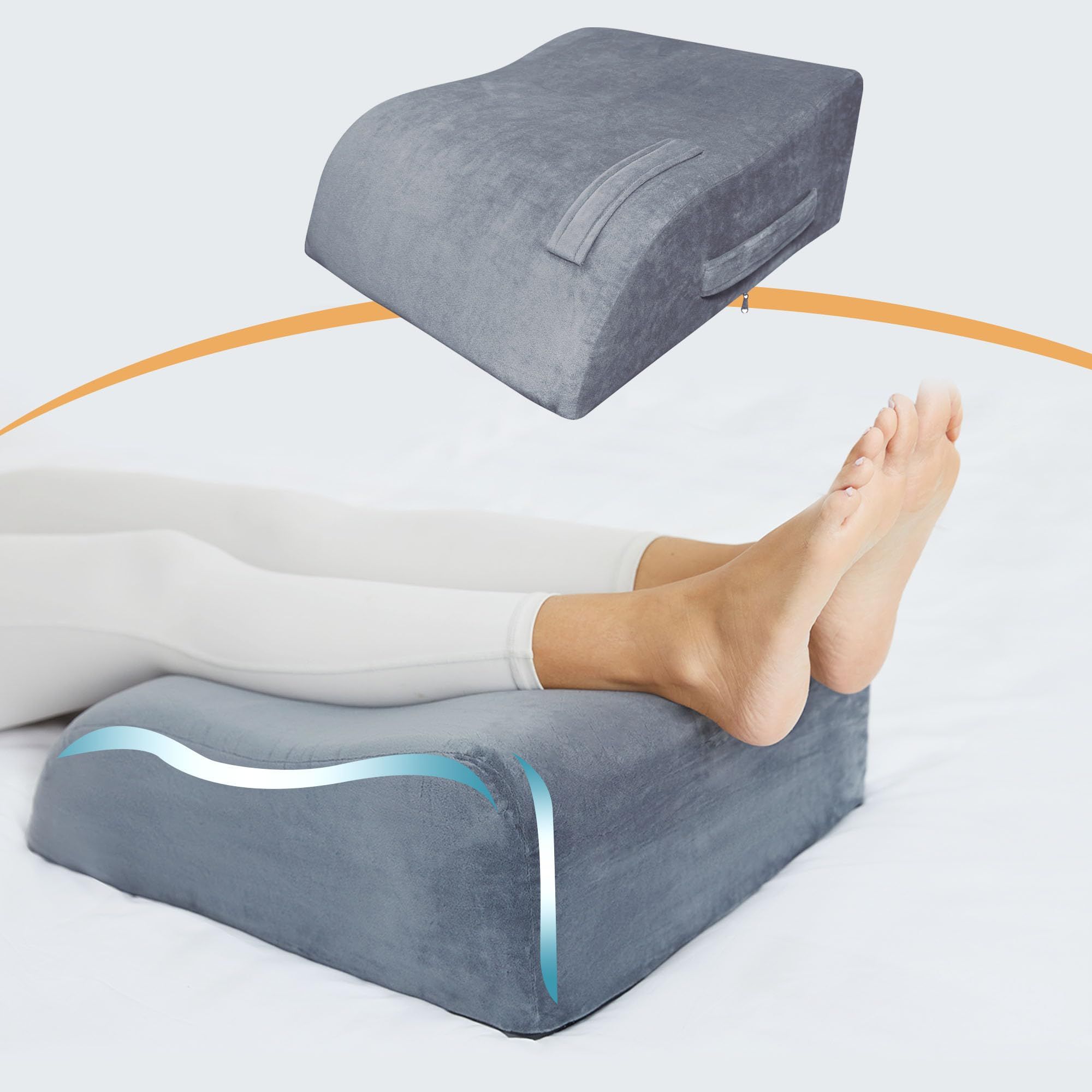 Leg circulation outlet pillow