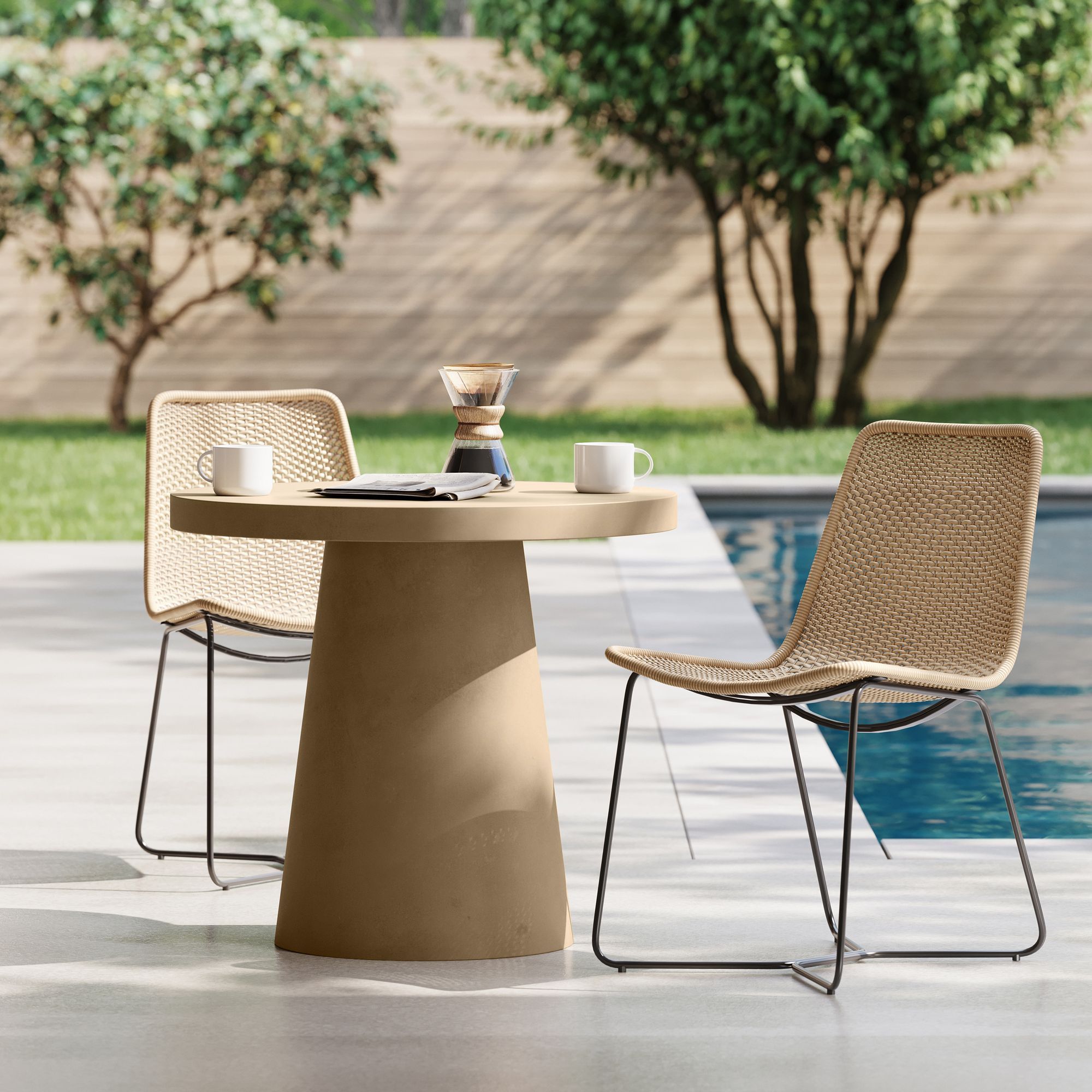 Concrete bistro online set