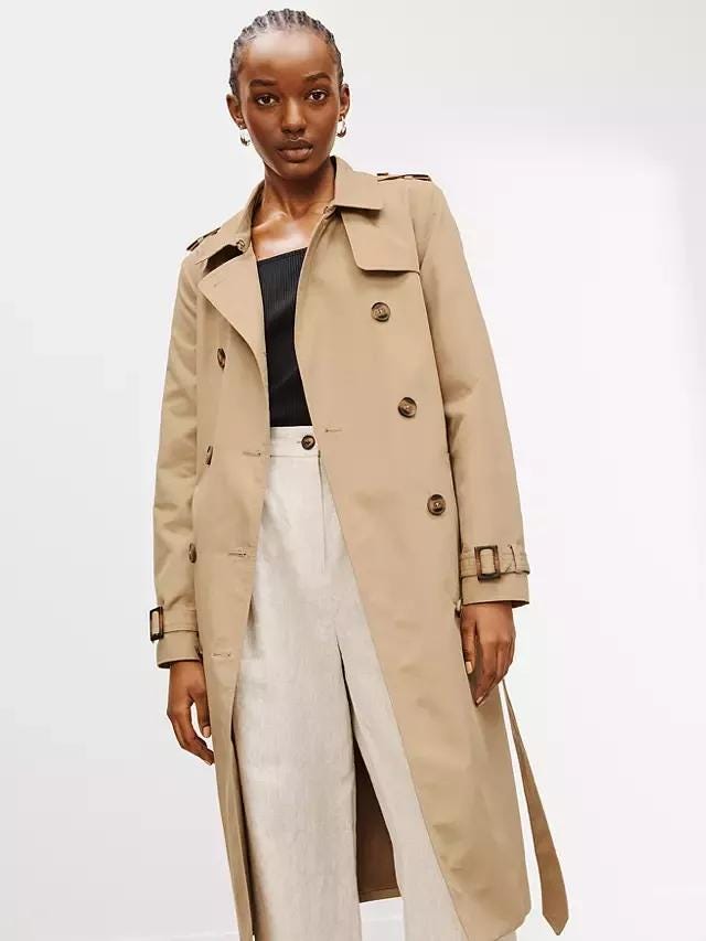 Stone trench coat 