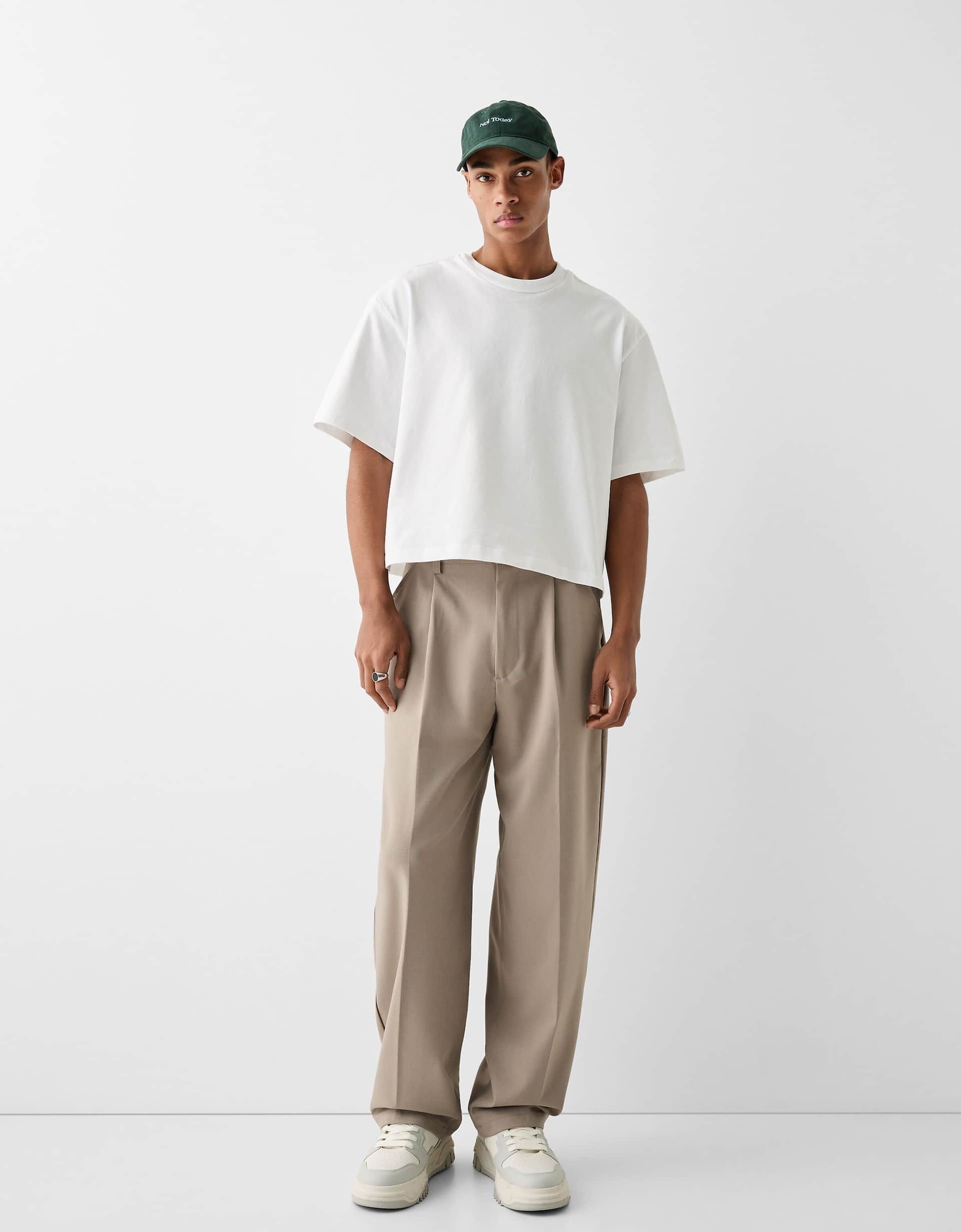 Pantalon cuadros hombre online bershka