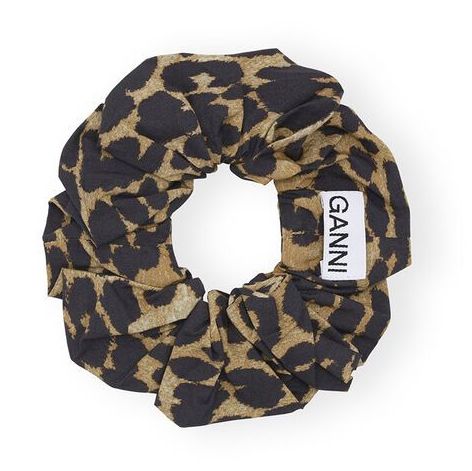 Leopard Cotton Scrunchie 