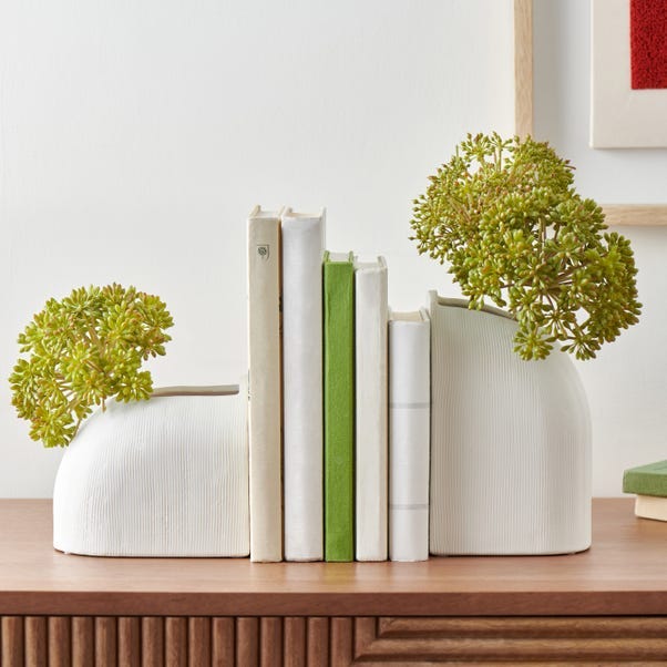 Artisan Plant Pot Bookends
