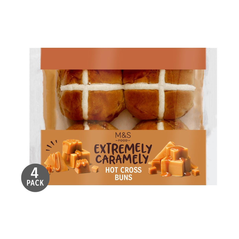 M&S Extremely Caramely Hot Cross Buns