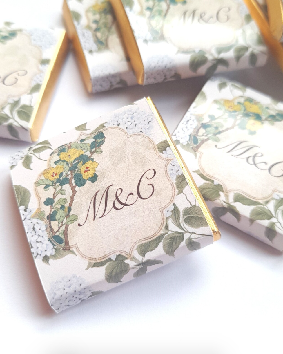 Personalised Chocolate Wedding Favours