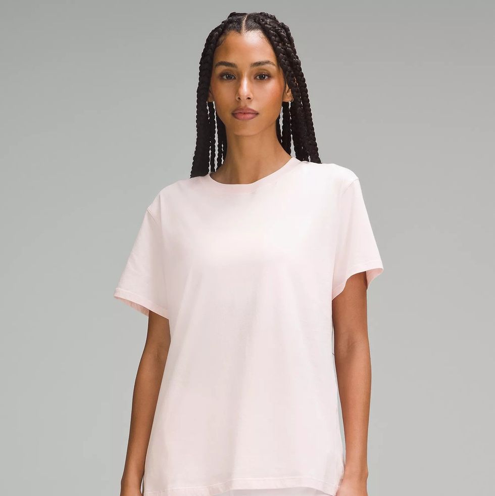 Women's Cotton Fitted Long Length T Shirts Short Sleeve Basic Comfy Tunic  Tee Tops, White, Small at  Women's Clothing store