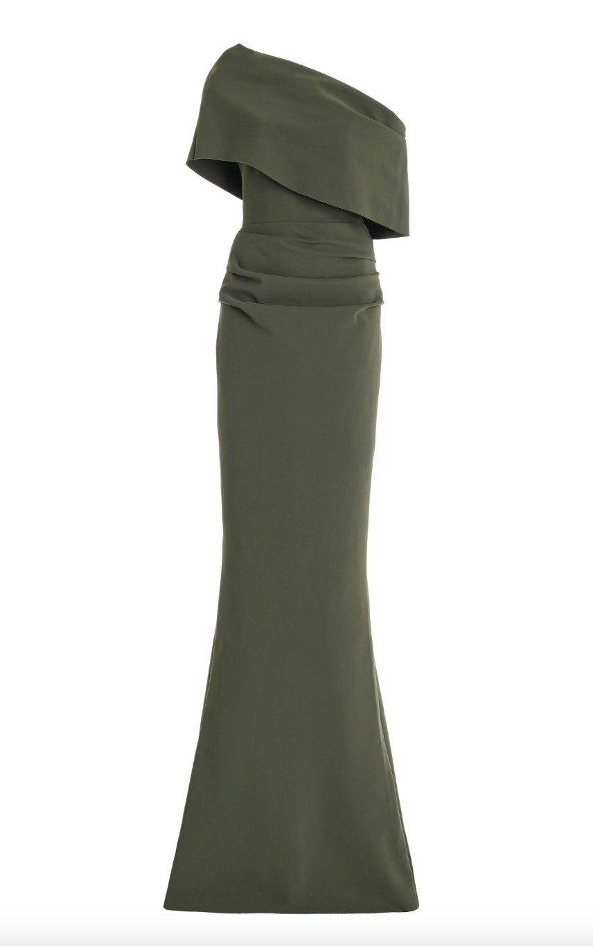 Oseph Asymmetric Draped Gown