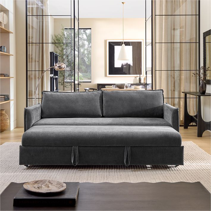 Crate and barrel pull store out sofa