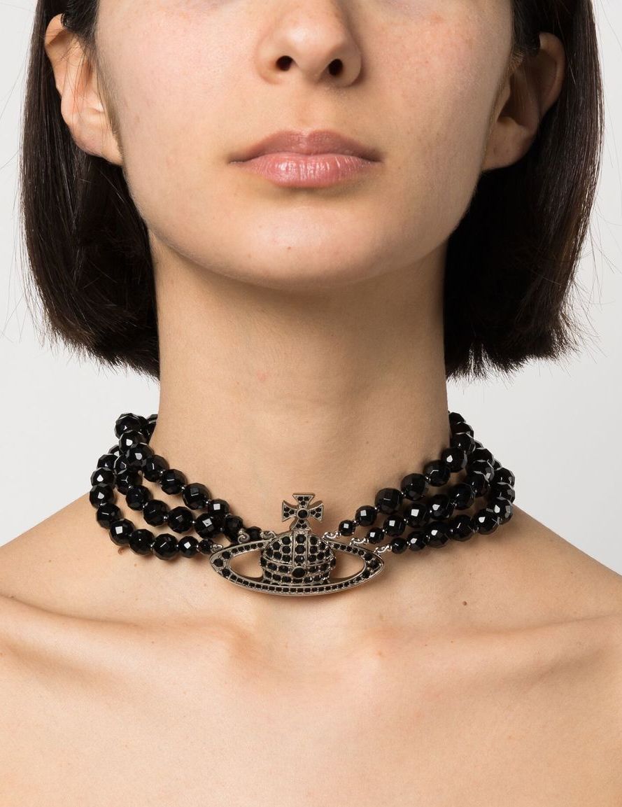 Vivienne Westwood土星系列推薦#03 三層多面切割串珠頸鍊