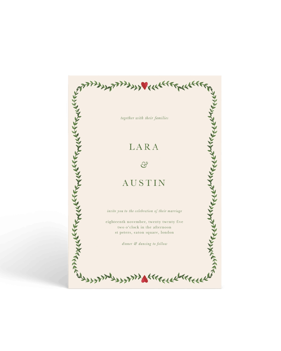 Country Summer Wedding Invitations (for 100)