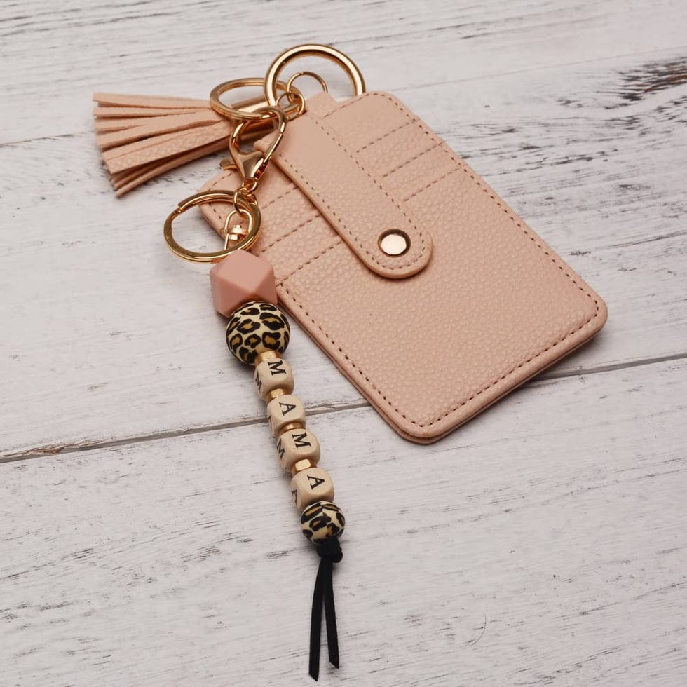 Leopard Bead Keychain 