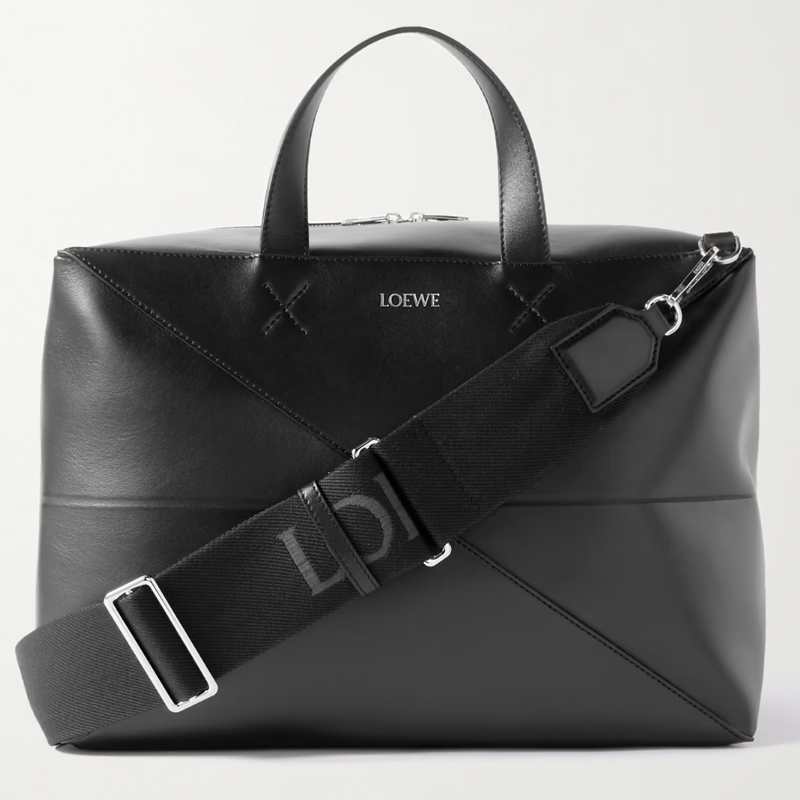 Puzzle Fold Large Convertible Leather Holdall