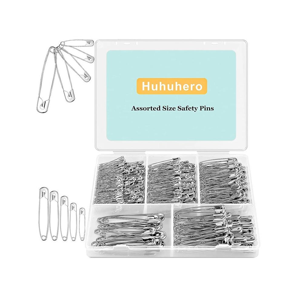 Safety Pins Assorted, 340-Pack 5 Different Sizes