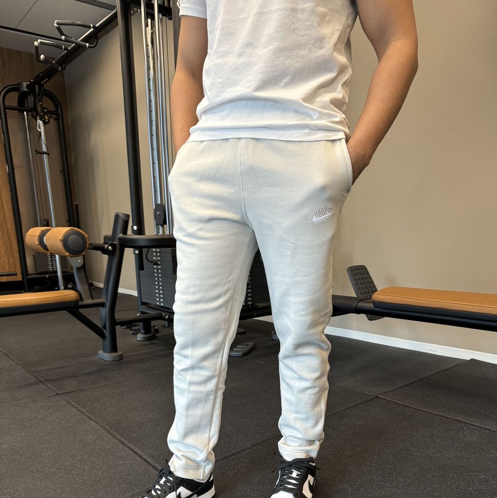 Nike Club Tall straight leg sweatpants in gray