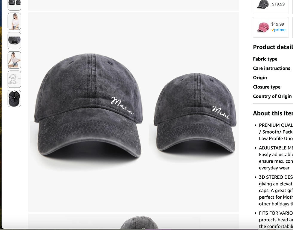 Mama and Mini Hats