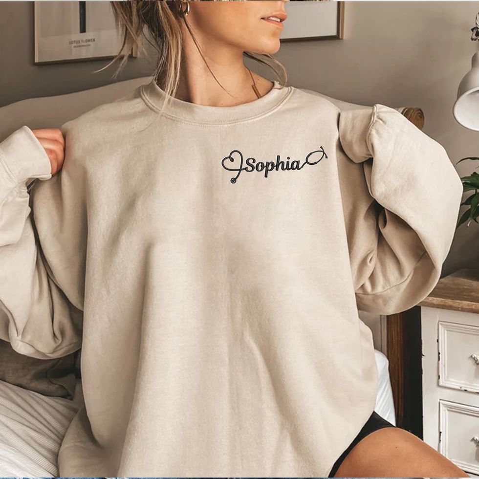 Monogrammed Nurse Sweatshirt