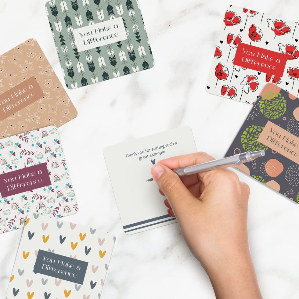  60 You Make a Difference Inspirational Cards with Envelopes