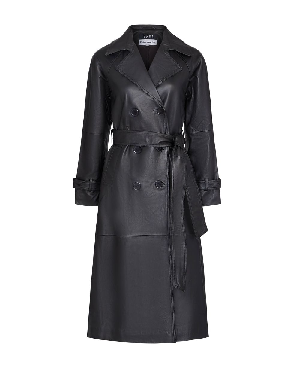 Veda Ashland Leather Trench