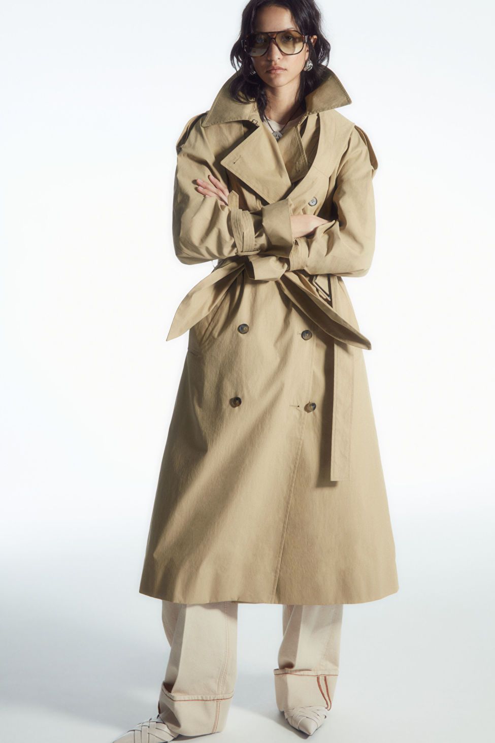 Hooded trench 2024 coat uk