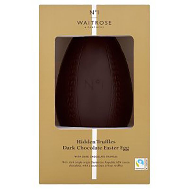 Waitrose & Partners No.1 Hidden Truffles Dark Chocolate Easter Egg, 215g