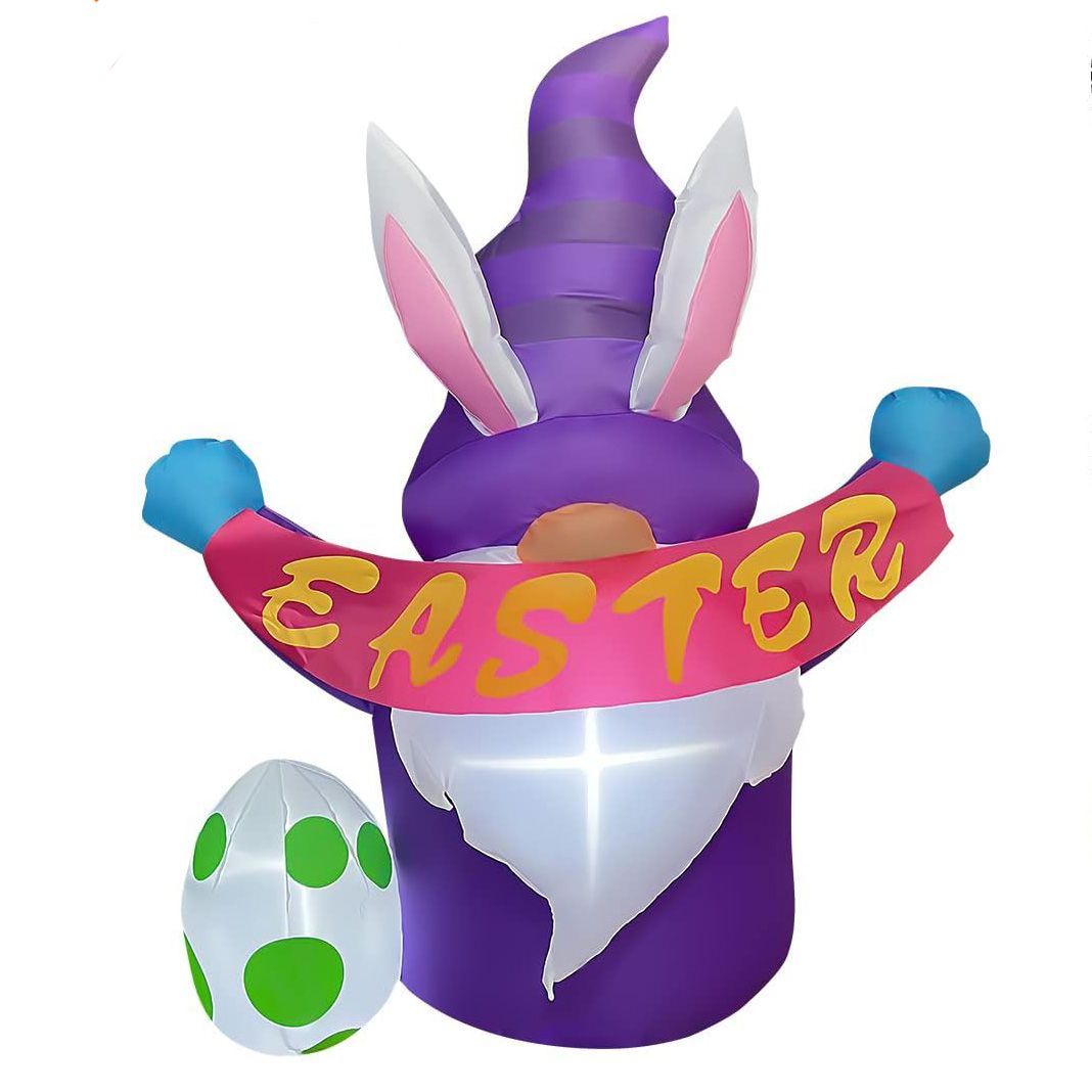 HTF Easter Bunny Greeter Gnome with extendable good legs