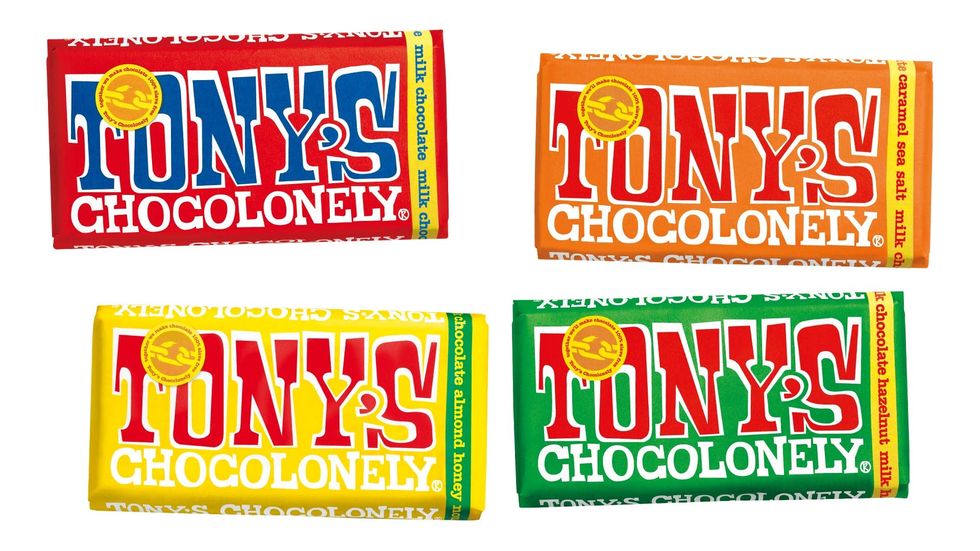 Tony's Chocolonely The Milk Chocolate Bundle 4 x 180g – Le nostre barrette di cioccolato al latte – Tavoletta di cioccolato – 32% cacao – Set regalo – Regali – Fairtrade Cioccolato