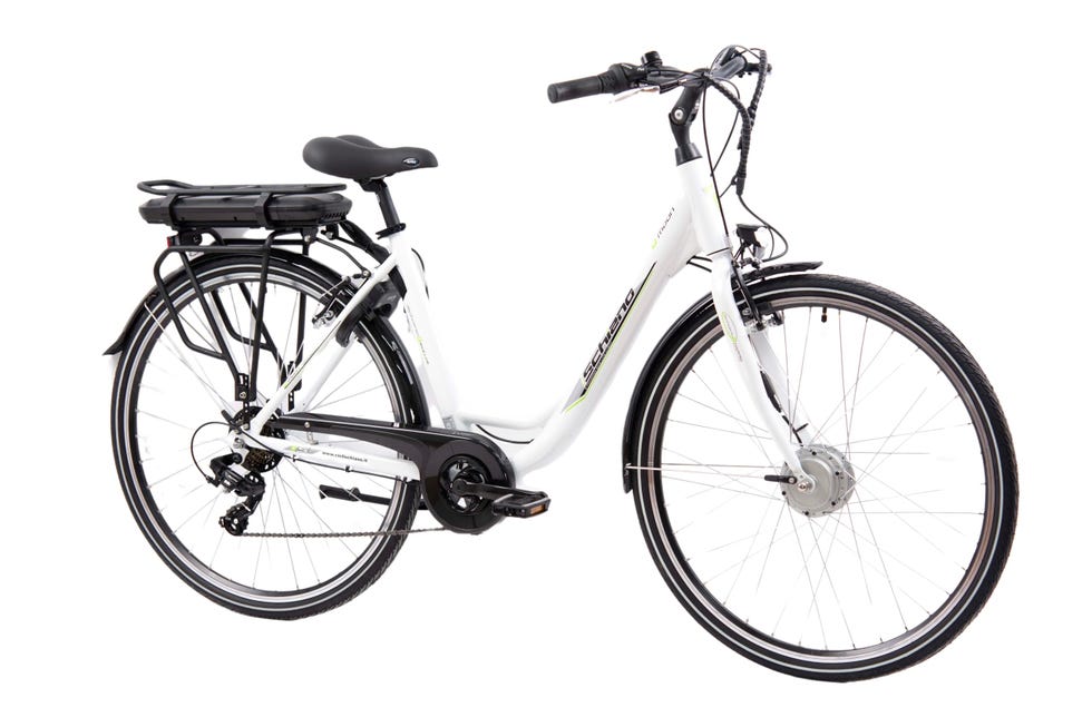 Bicicleta eléctrica de 28 pulgadas con ruedas voluminosas