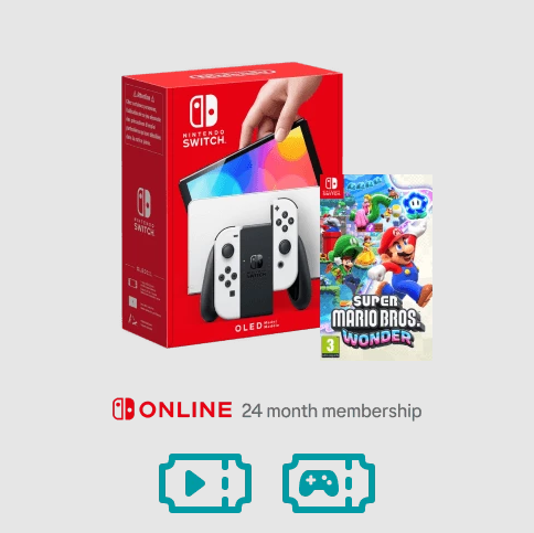 Nintendo Switch OLED avec Super Mario Bros Wonder Bundle