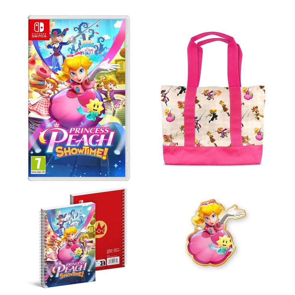 Princess Peach: Showtime! + Notebook + Pin Badge + Shopping Bag (Nintendo Switch)