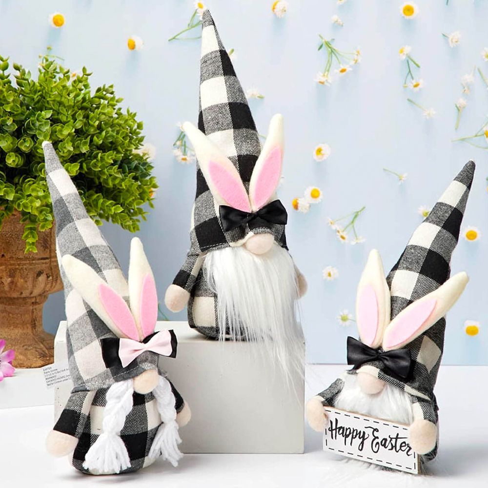 24 inch gnome egg trio outlets easter bunny !