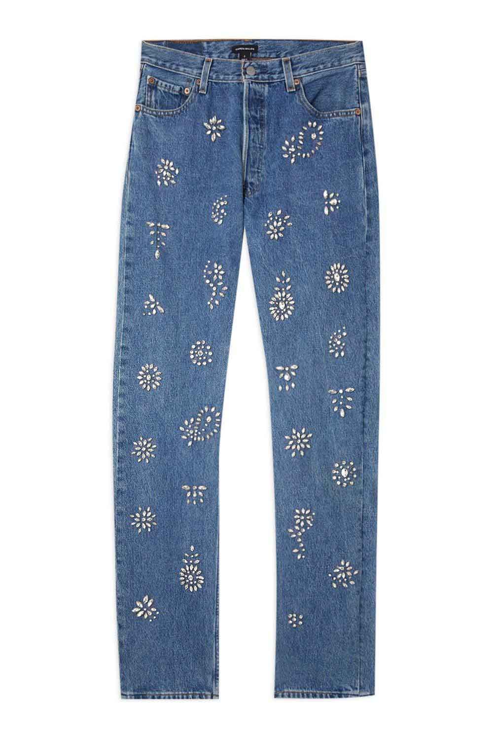 Embellished Jeans Are The Dramatic Denim Trend We Deserve Right Now