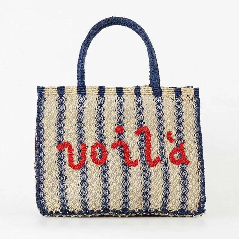 野餐包推薦：Voila條紋字母包