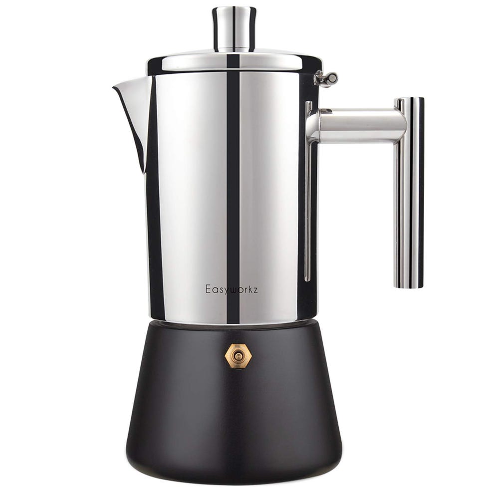 Easyworkz Diego cafetera italiana de acero inoxidable